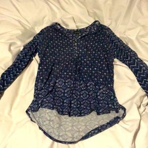Lucky Brand Blue Blouse